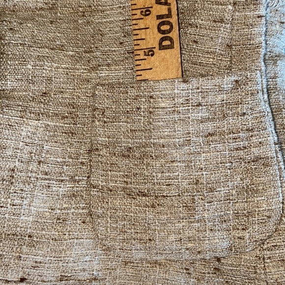 BANANA REPUBLIC linen wool blend cropped tweed blazer jacket petite NEW size XS - Picture 11 of 11